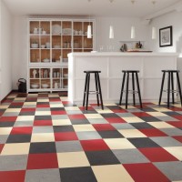 Vinyl Checkered Flooring