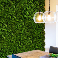 Faux Greenery Wall