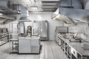 one big commercial kitchen