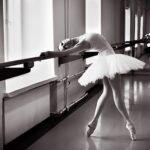 ballerina practicing