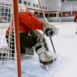 goalie keeping the goal safe